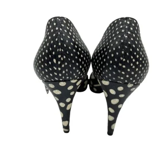 Christian Louboutin Spotter Pumps Watersnake Black White Snake Size 40.5 US 10.5 - Picture 4 of 9